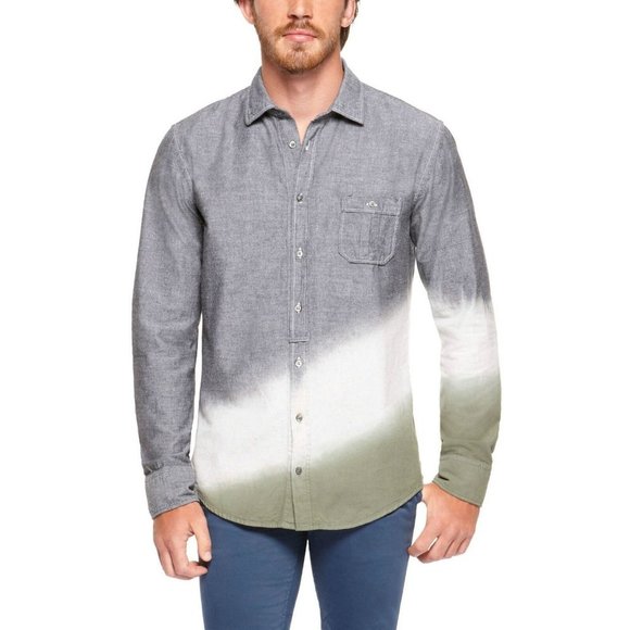 BOSS ORANGE by  Hugo Boss Dégradé Wash Cotton Blend Shirt ( S ) - Picture 1 of 2